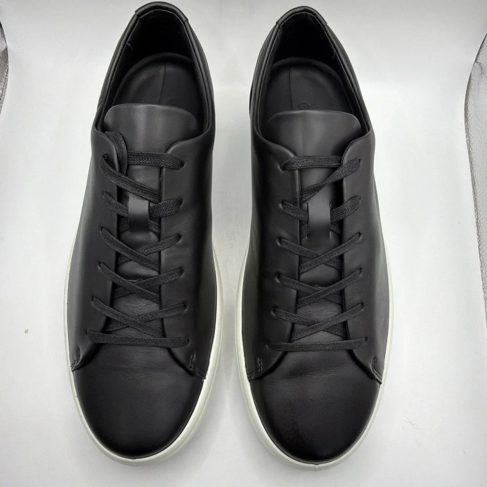 ECCO Soft 7 Men's Black Leather Shoes 470794 01001 Size EU 44 US 10-10.5 NEW